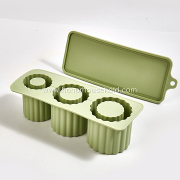 Silicone 3 Hollow Cylinder Ice Mold